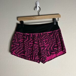 Nike Dri Fit Rival Pink & Black Printed Shorts Size XS